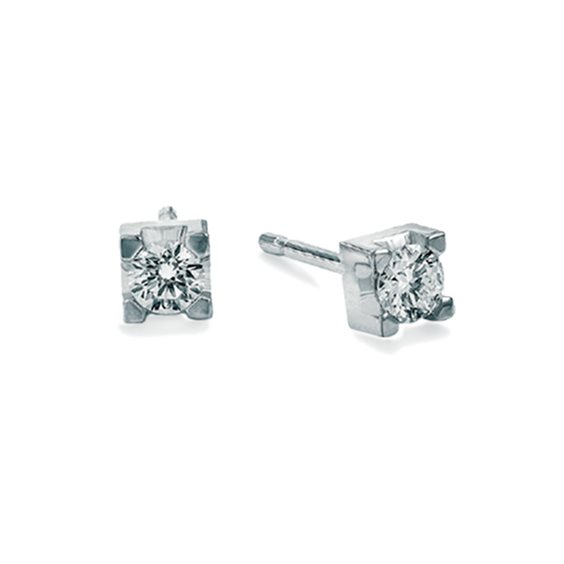 Pendientes Donna Oro Mujer Luce in Oro blanco Diamante 0.04 Ct DHOL7174.004 - DHOL7174.004
